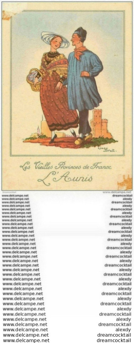 WW Illustrateur Jean Droit. Les Vieilles Provinces De France. L'AUNIS. Publicité Farines Jammet - Droit