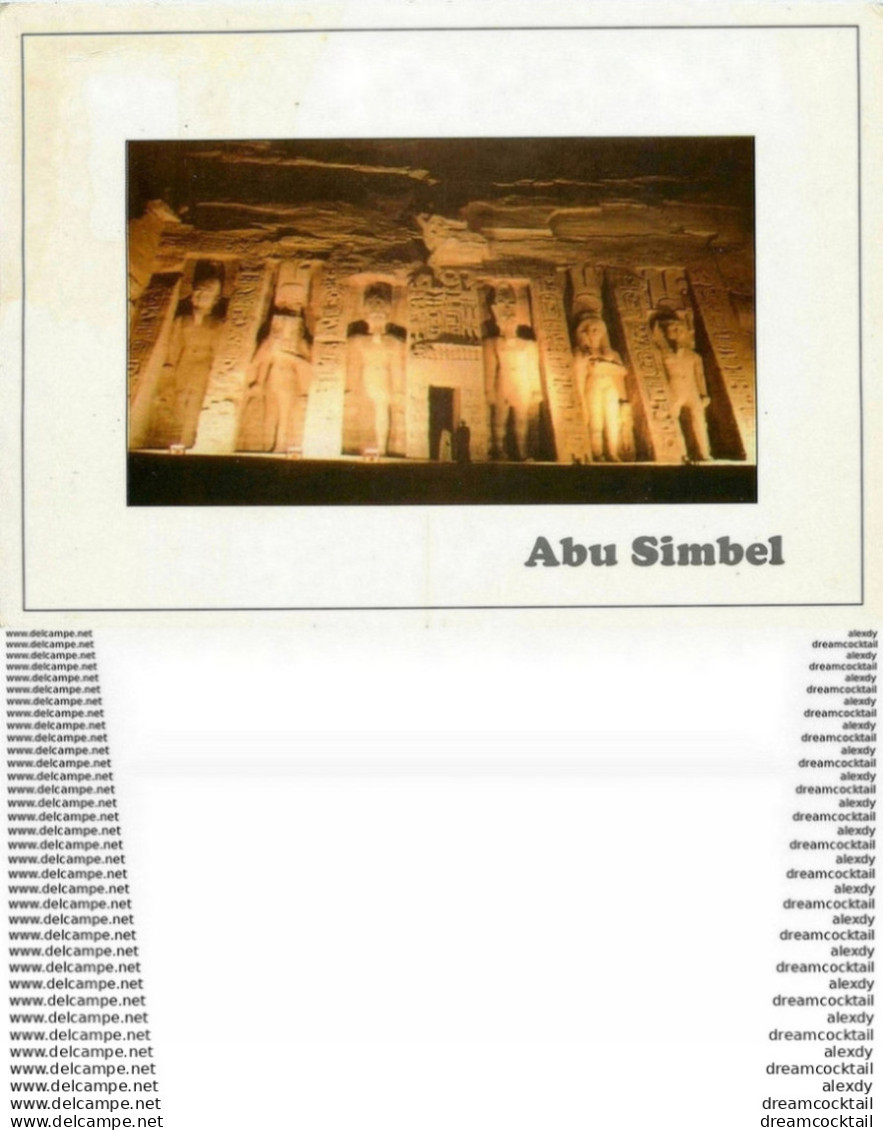 Photo Cpsm Cpm Très Grand Format. Egypte. Abu Simbel - Abu Simbel Temples