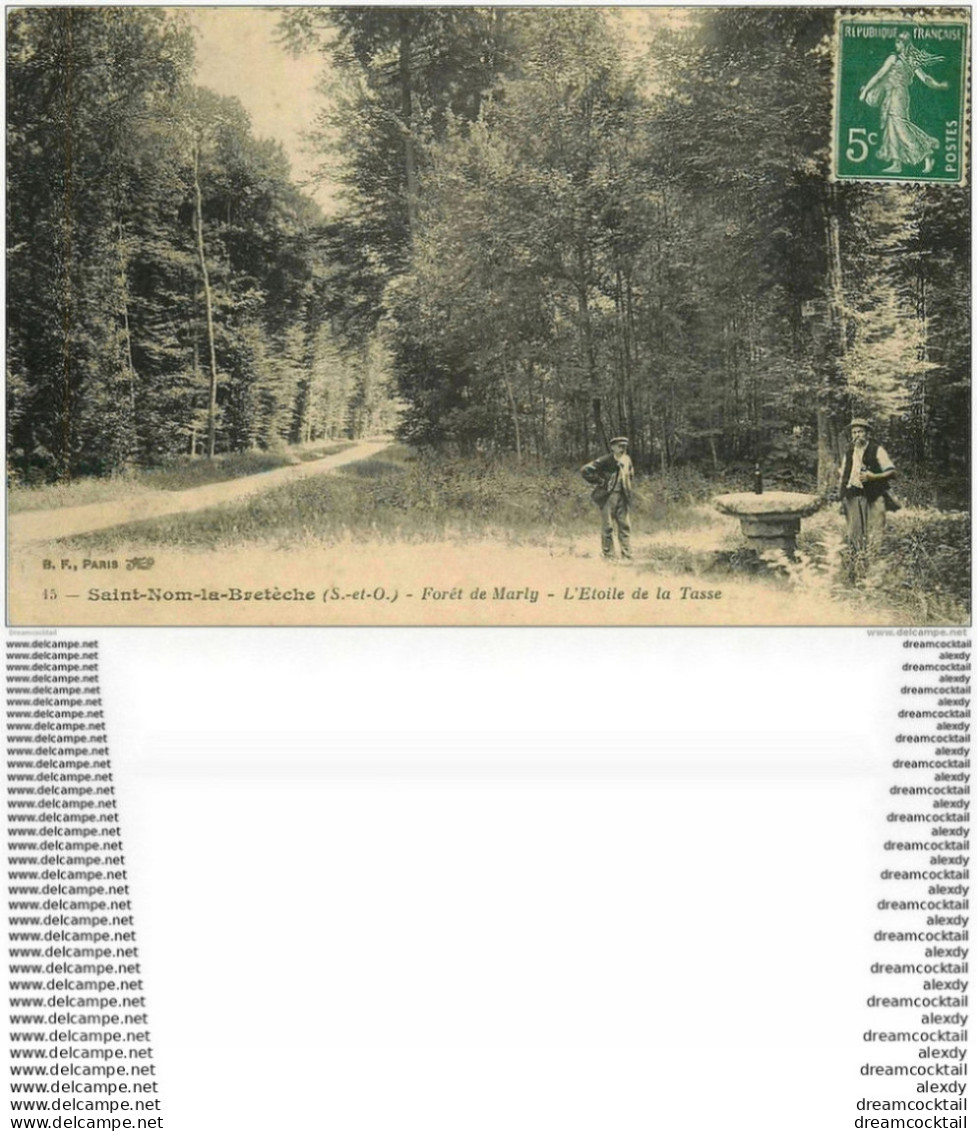 78 SAINT-NOM-LA-BRETECHE. Etoile De La Tasse 1908 Forêt De Marly Animation - St. Nom La Breteche