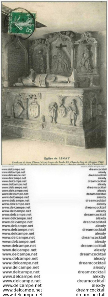 78 LIMAY. Eglise Tombeau Jean Chenu 1914 - Limay