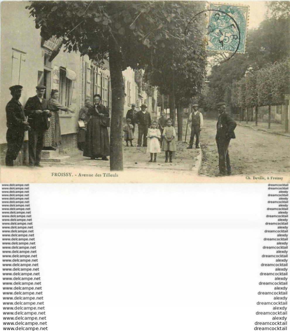 En Achat Immédiat 60 FROISSY. Epicerie Buvette Avenue Des Tilleuls Vers 1905... Impeccable - Froissy