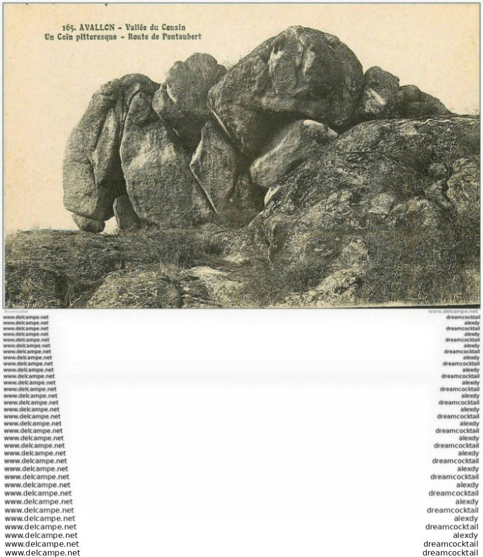 DOLMENS ET MENHIRS ET PIERRES. 89 Avallon Vallée Du Cousin Route De Pontaubert - Dolmen & Menhire