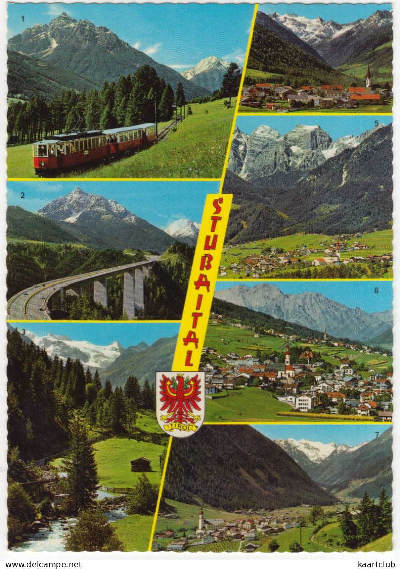 Stubaital - Stubaitalbahn, Europabrücke, Gletscherbach, Mieders, Telfes, Fulpmes, Neustift -  ZUG / TRAIN / TREN / TREIN - Neustift Im Stubaital