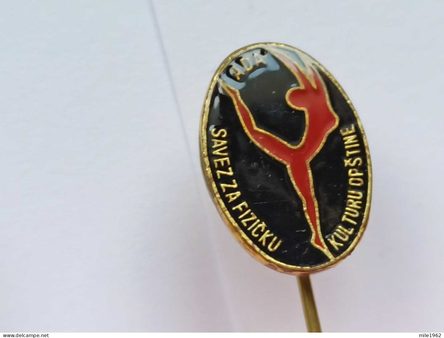 BADGE Z-51-9 - GYMNASTIC, GYMNASTIQUE ASSOCIATION, ADA, SERBIA - Atletica