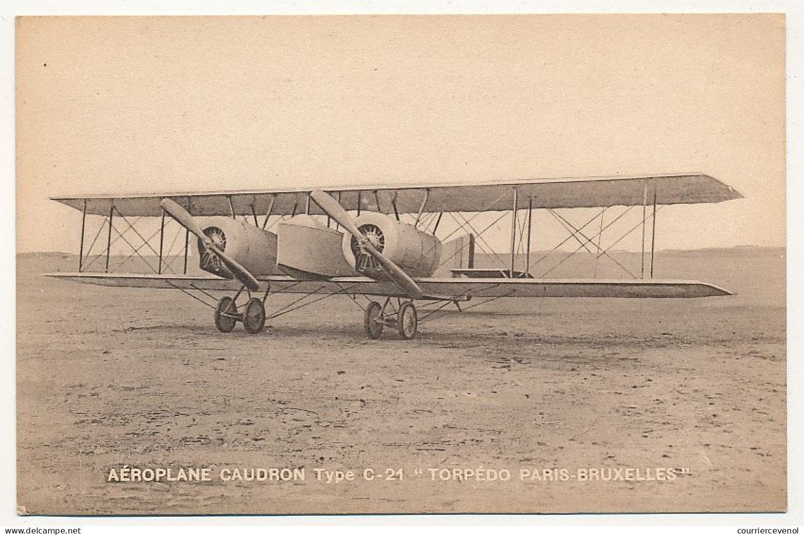 CPA - FRANCE - AVIATION - Aéroplane CAUDRON Type C-21 "Torpédo Paris-Bruxelles" - ....-1914: Precursores