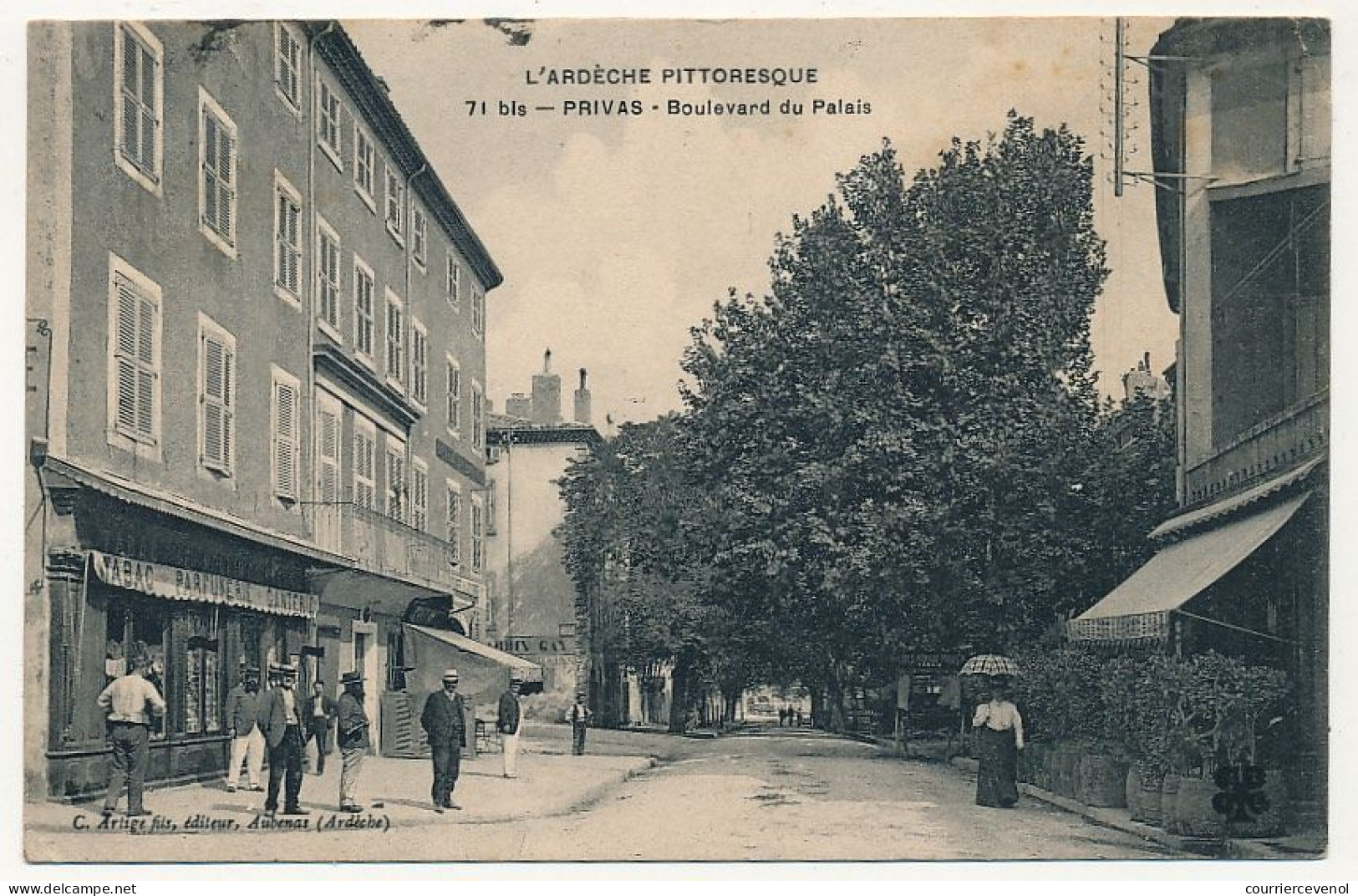 CPA - PRIVAS (Ardèche) - Boulevard Du Palais - Privas