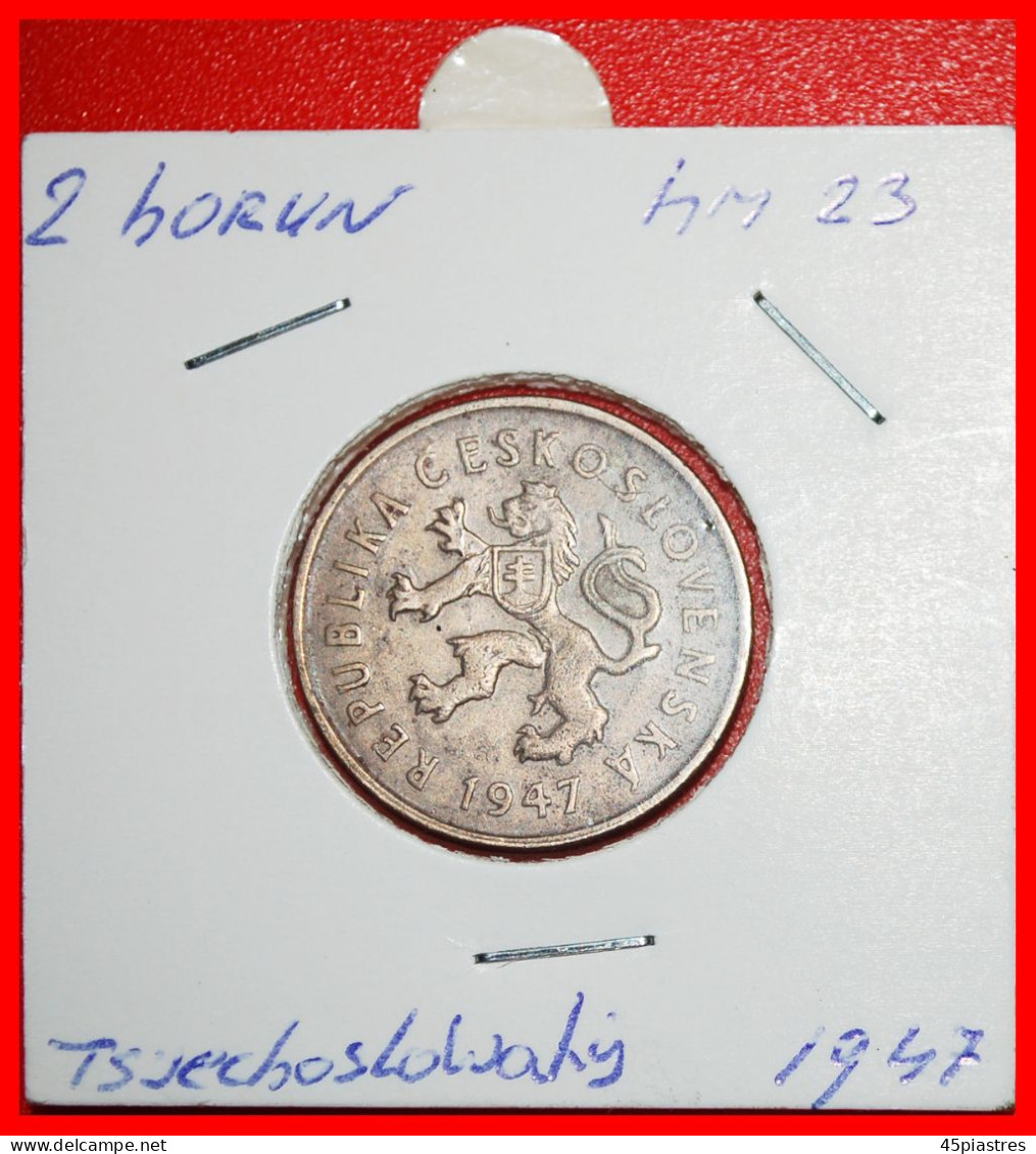 * COMMUNISM (1947-1948): CZECHOSLOVAKIA  2 CROWNS 1947 JANOSHIK (1688-1713)! IN HOLDER! · LOW START · NO RESERVE! - Tchécoslovaquie