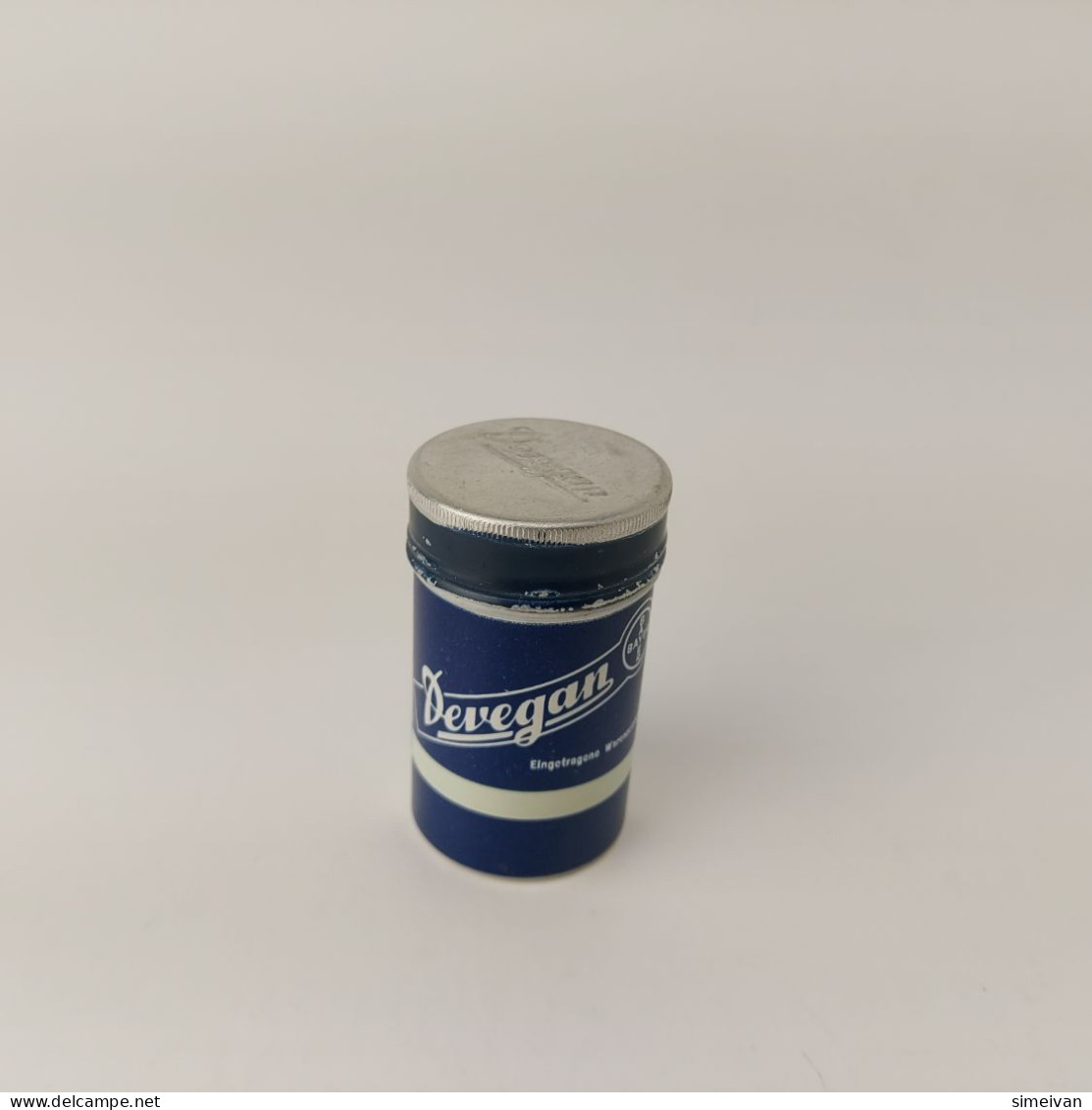 Vintage German BAYER Company DEVEGAN Vaginal Medicine Empty Box 50's #5431 - Medisch En Tandheelkundig Materiaal