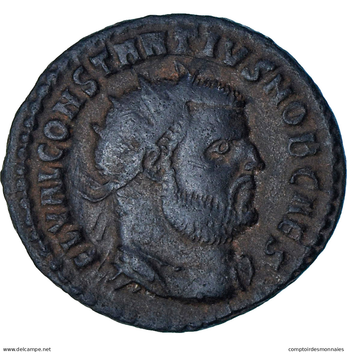 Constance Chlore, Æ Radiate, 295-299, Cyzicus, TTB+, Bronze, RIC:18a - La Tetrarchía Y Constantino I El Magno (284 / 307)