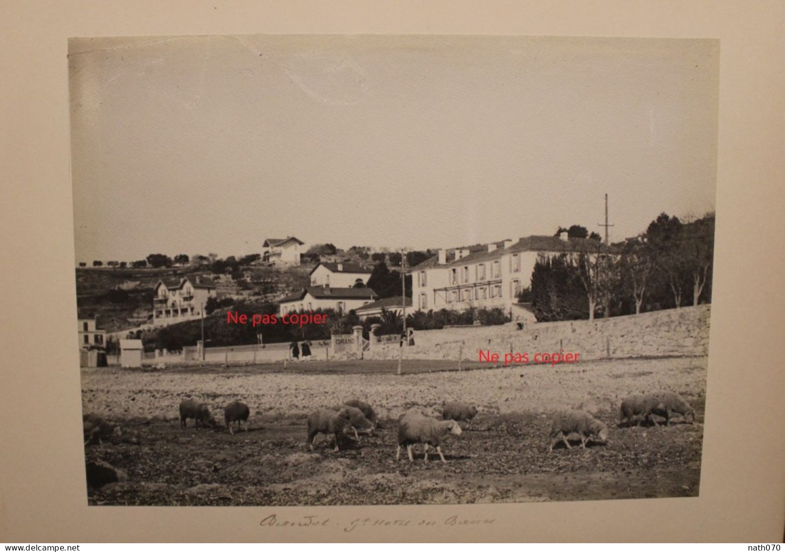 Lot 2 Photo 1890's Bandol Le Viaduc Grand Hôtel Des Bains Var (83)  Tirage Print Vintage Superbes !!! - Lieux