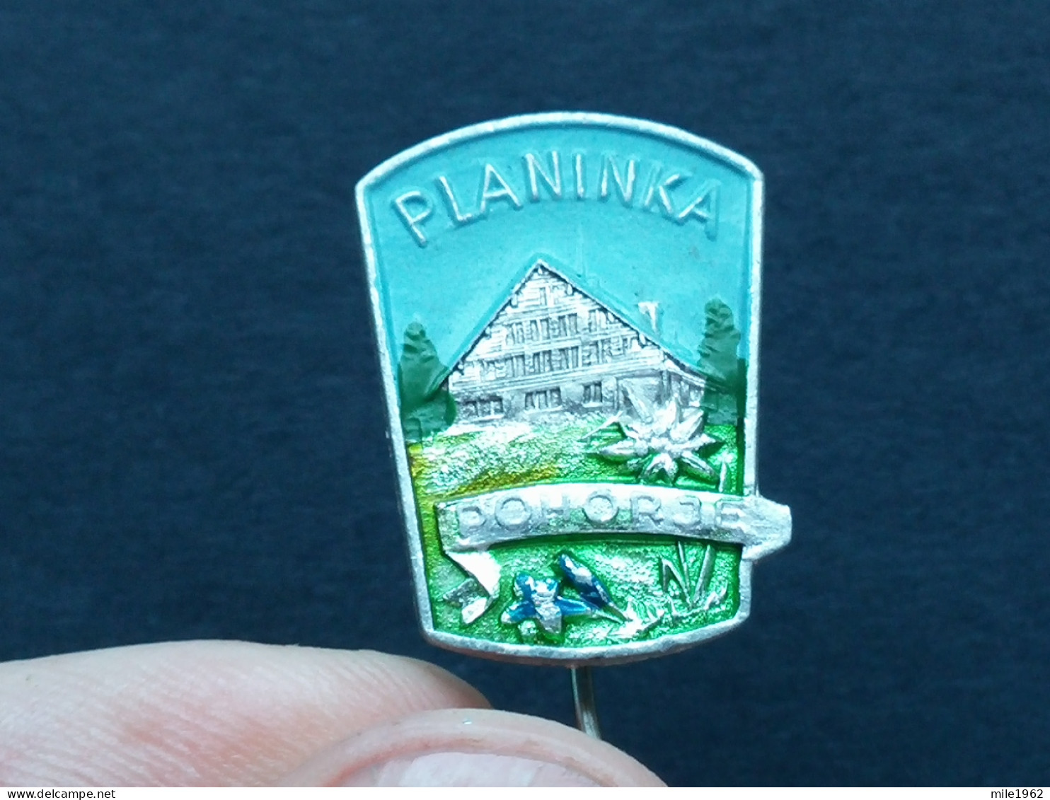 BADGE Z-74-1 - ALPINISM, Mountain, Mountaineering, PLANINKA, POHORJE, SLOVENIA, EDELWEISS, FLOWER, FLEUR - Alpinismus, Bergsteigen