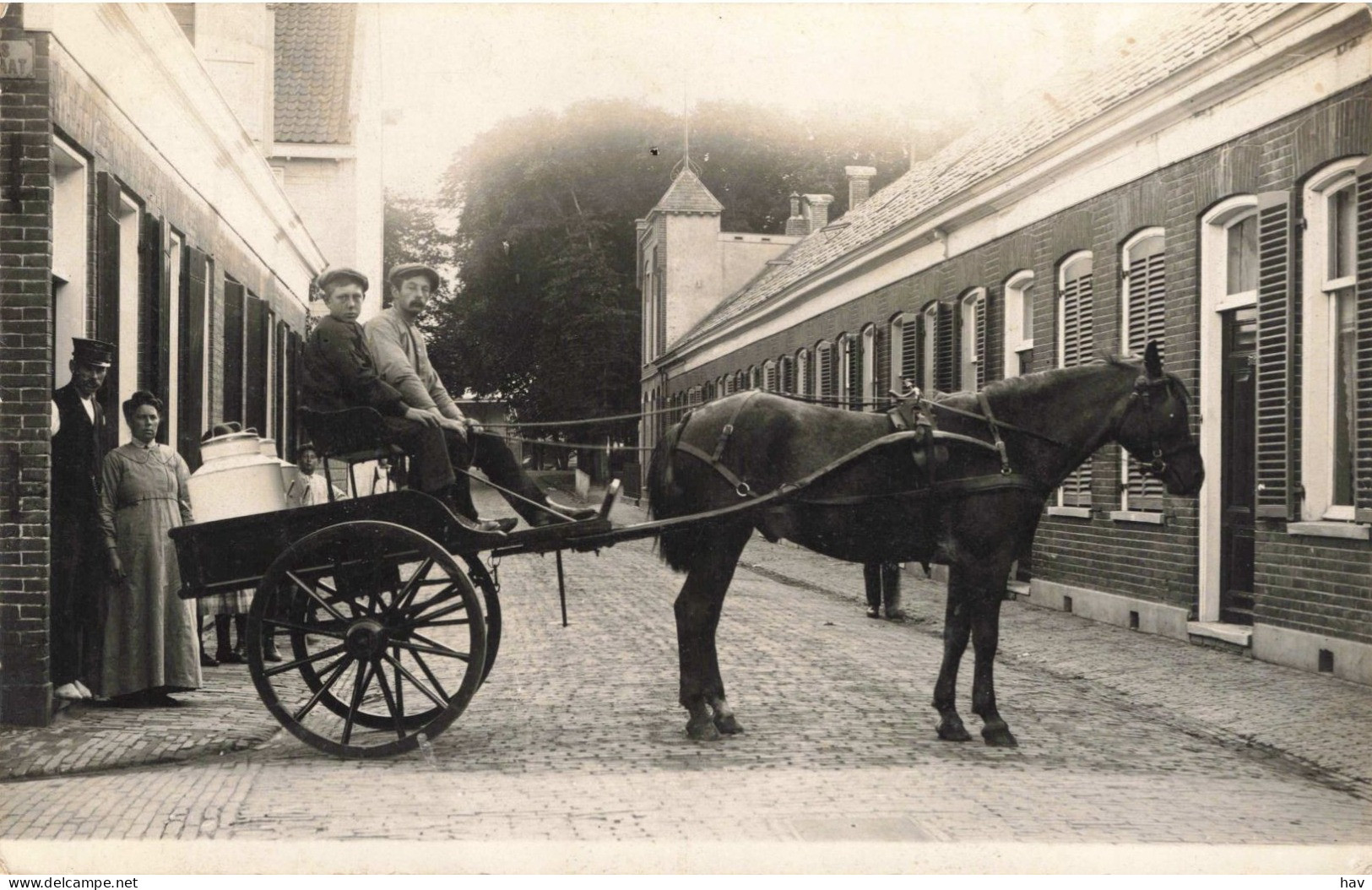 Den Helder Melkboer Met Paard Oude Fotokaart 2848 - Den Helder