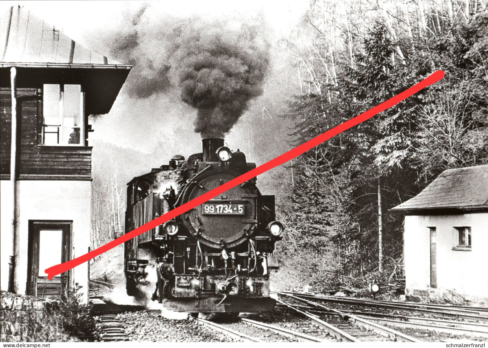 AK Kipsdorf Erzgebirge Bahnhof Zug Eisenbahn Schmalspurbahn Weißeritztalbahn Freital Hainsberg Dippoldiswalde DDR - Kipsdorf