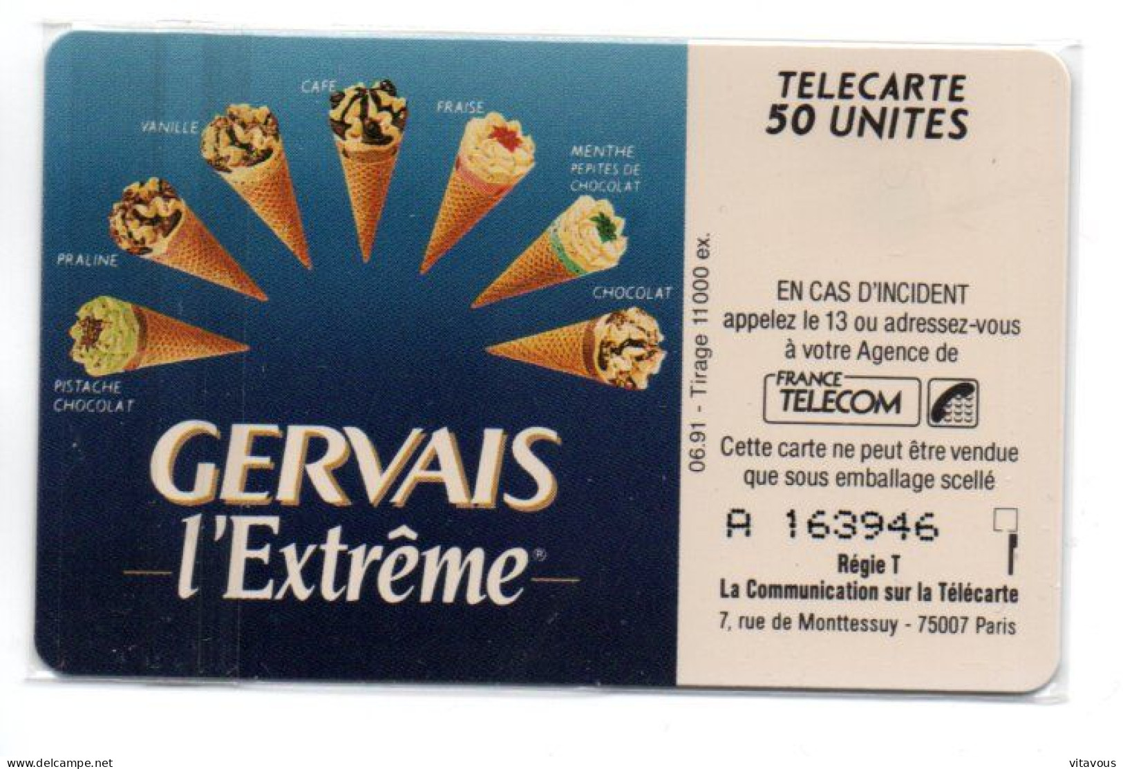 EN 150 Gervais L'extrème - Télécarte FRANCE 50 Unités Phonecard (J 937) - 50 Einheiten