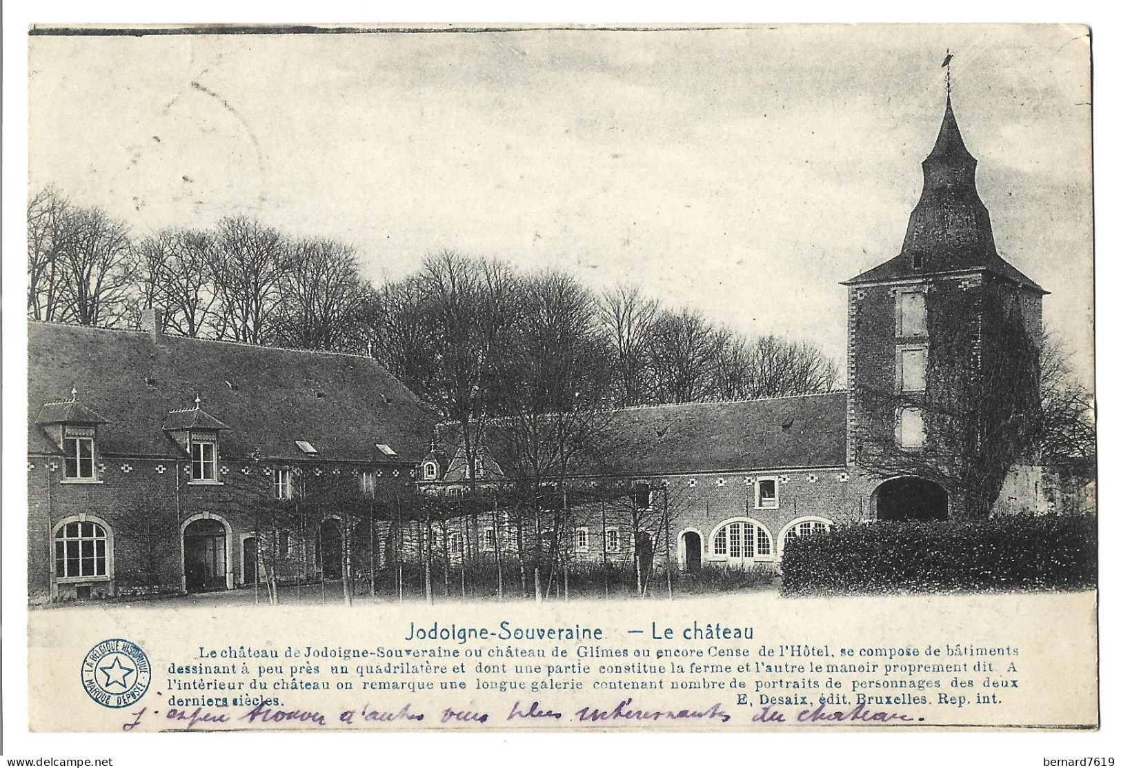 Belgique  -  Jodoigne  Souveraine - Le Chateau - Geldenaken