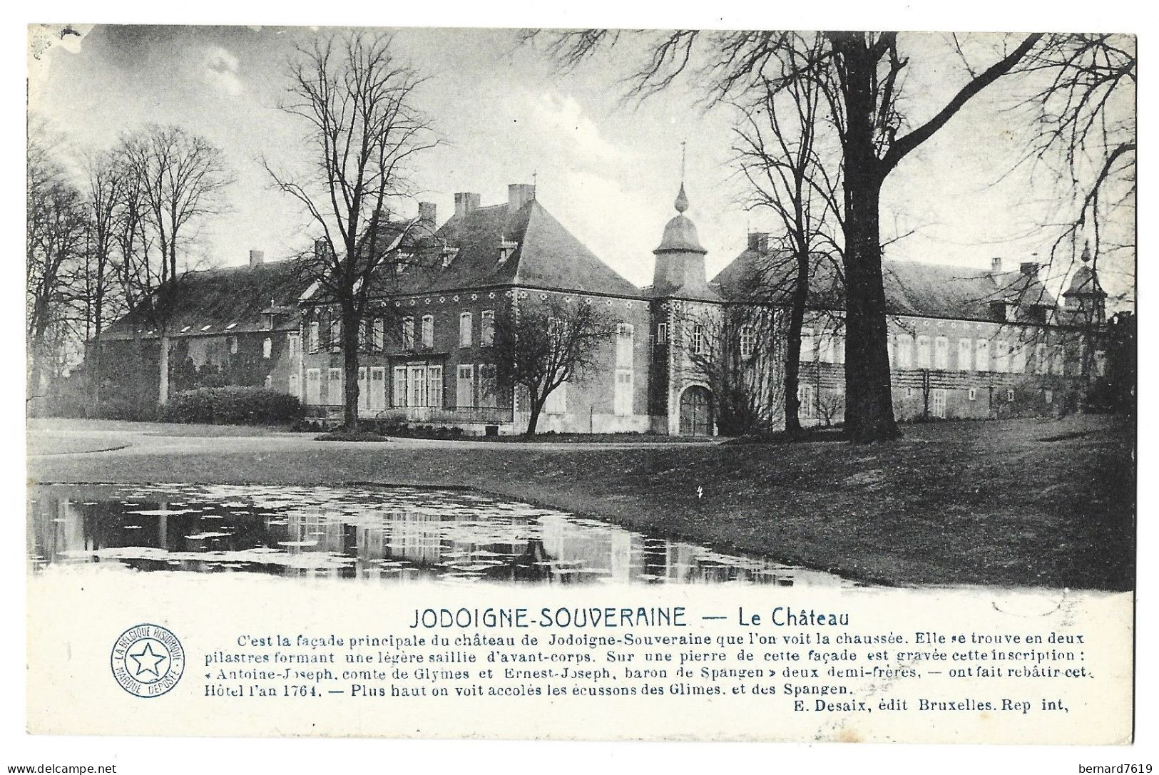 Belgique  -  Jodoigne  Souveraine - Le Chateau - Jodoigne