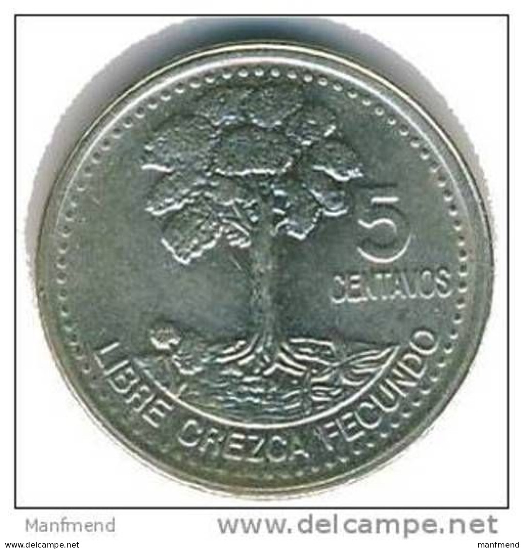 Guatemala - 2000 - KM 276.6 - 5 Centavos - VF+ - Guatemala