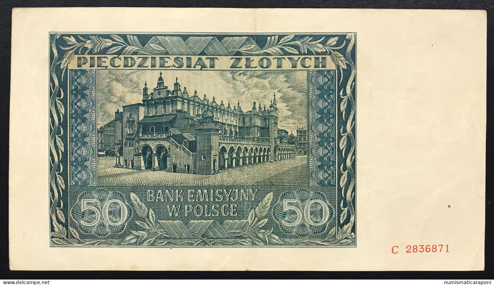 Polonia Polska 50 Zlotych 1941 Pick#102 Lotto.085 - Pologne