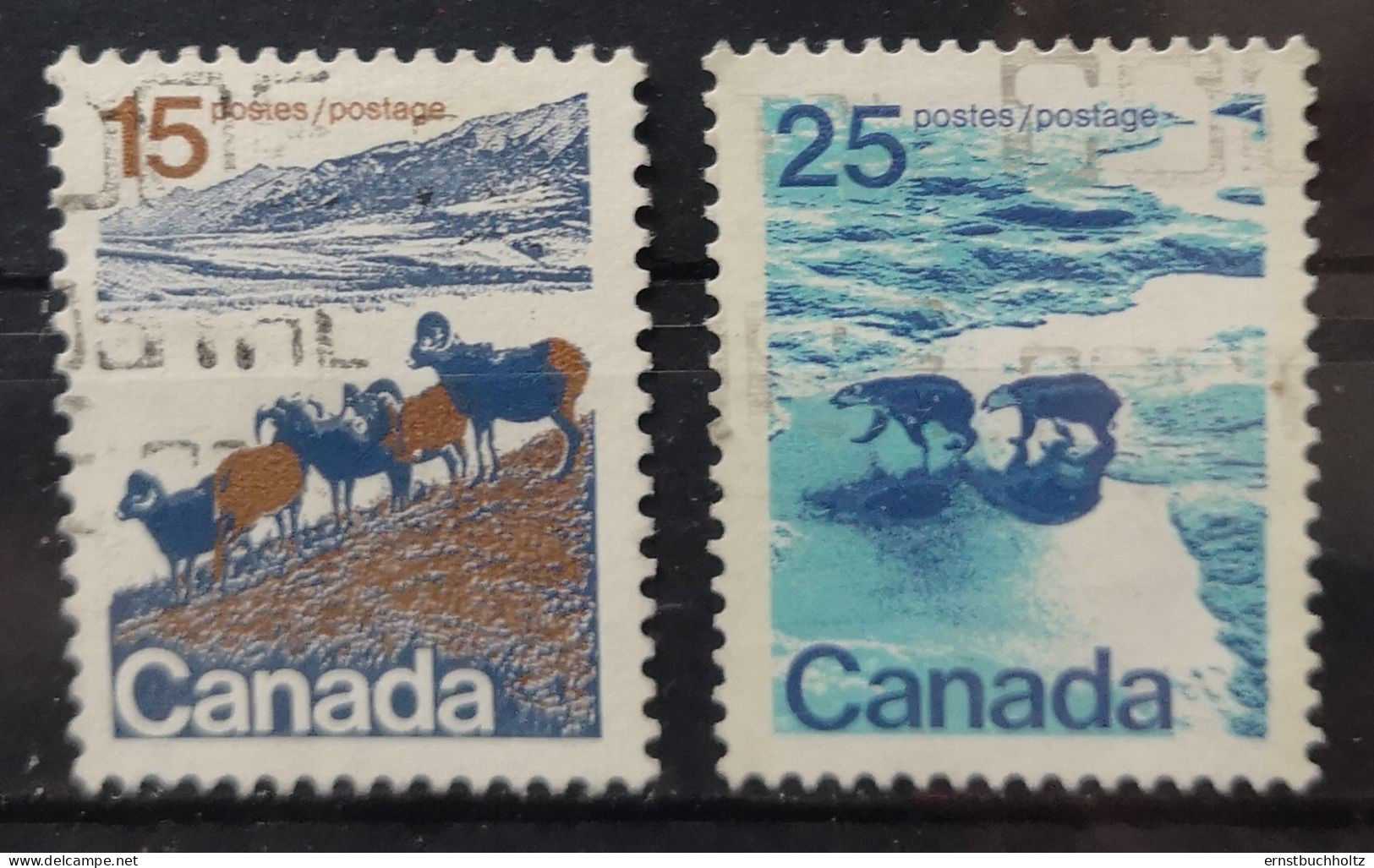 Kanada 1972 Wildtiere 506/10° Gebr. Nur Die Säuger 2v Im Angebot - Oblitérés