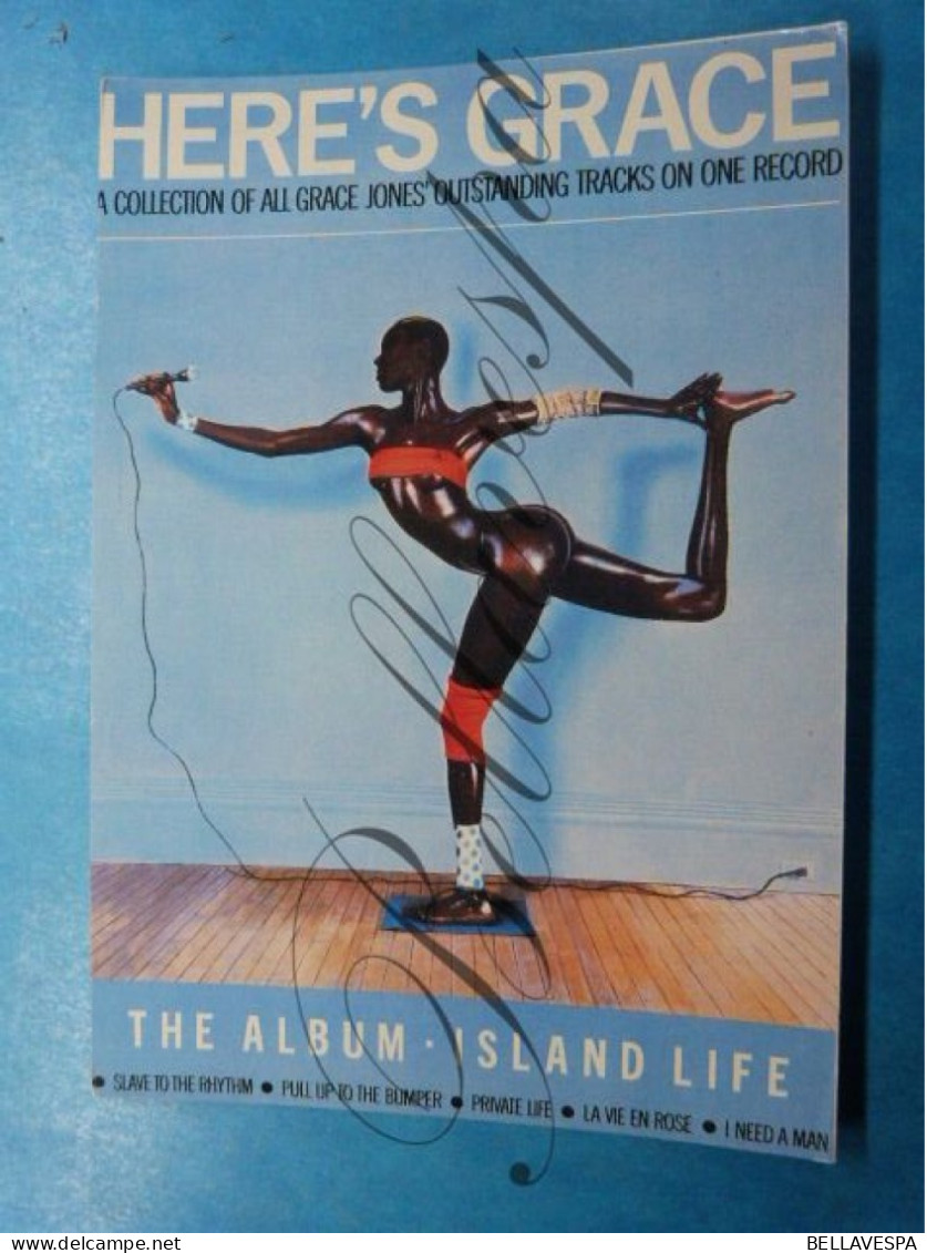 Grace Jones Island Life Promo Postcard - Cantanti E Musicisti