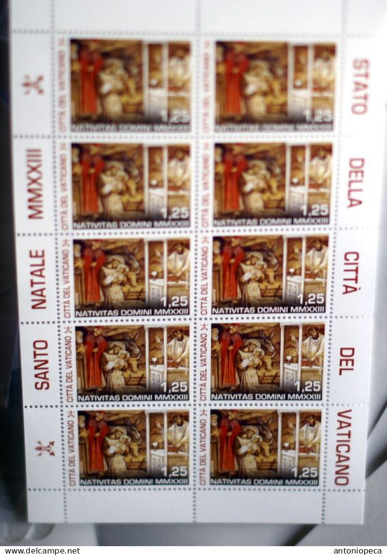 VATICAN 2023, NATALE, NOEL, CHRISTMAS, MINISHEETS OF 10 MNH** - Ungebraucht