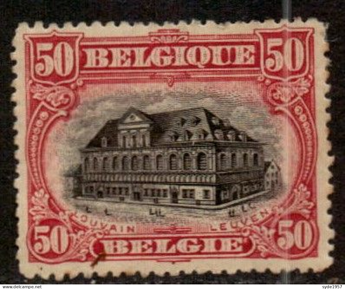 Belgique 1915-1919 NEUF: Louvain, Bibliothèque Avant 1914. Y&T 144 (cote > 15€) - Neufs