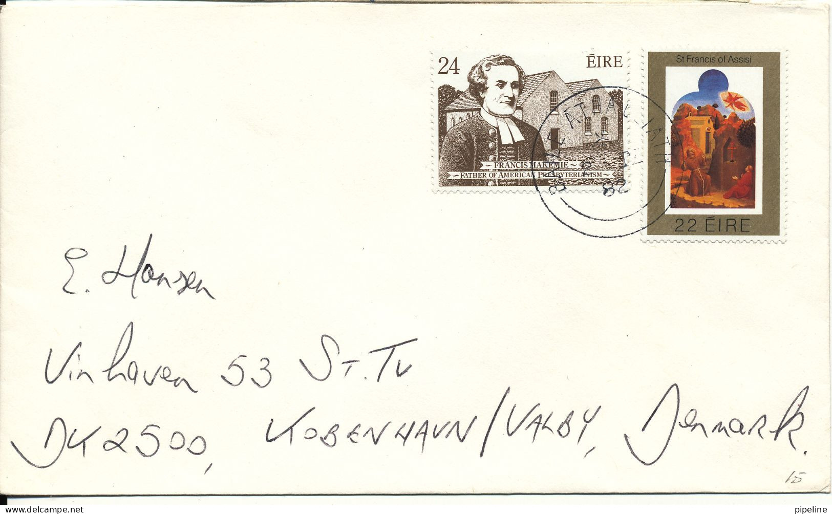 Ireland Cover Sent To Denmark 2-4-1982 - Briefe U. Dokumente