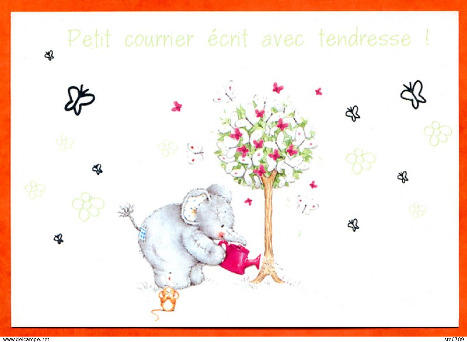 Carte Elliot And Buttons Elephant Souris Arrosoir Arbre Petit Courrier écrit Avec Tendresse ! - Elliot