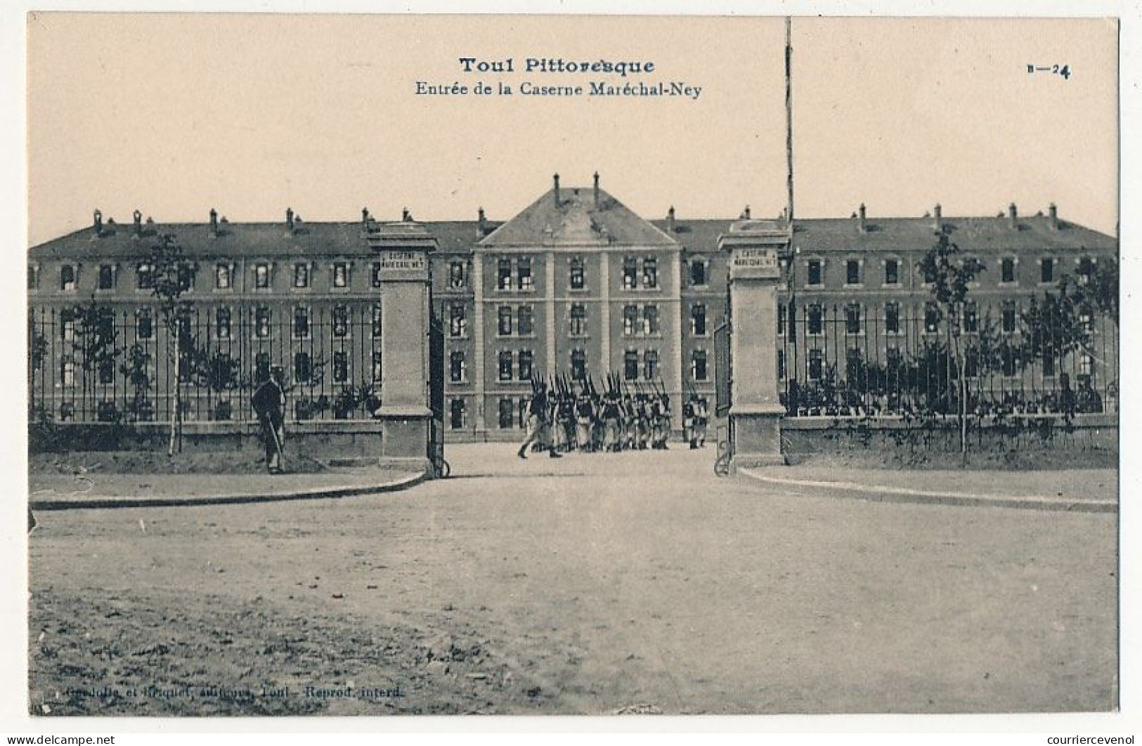 CPA - TOUL (Meurthe Et Moselle) - Entrée De La Caserne Maréchal Ney - Toul