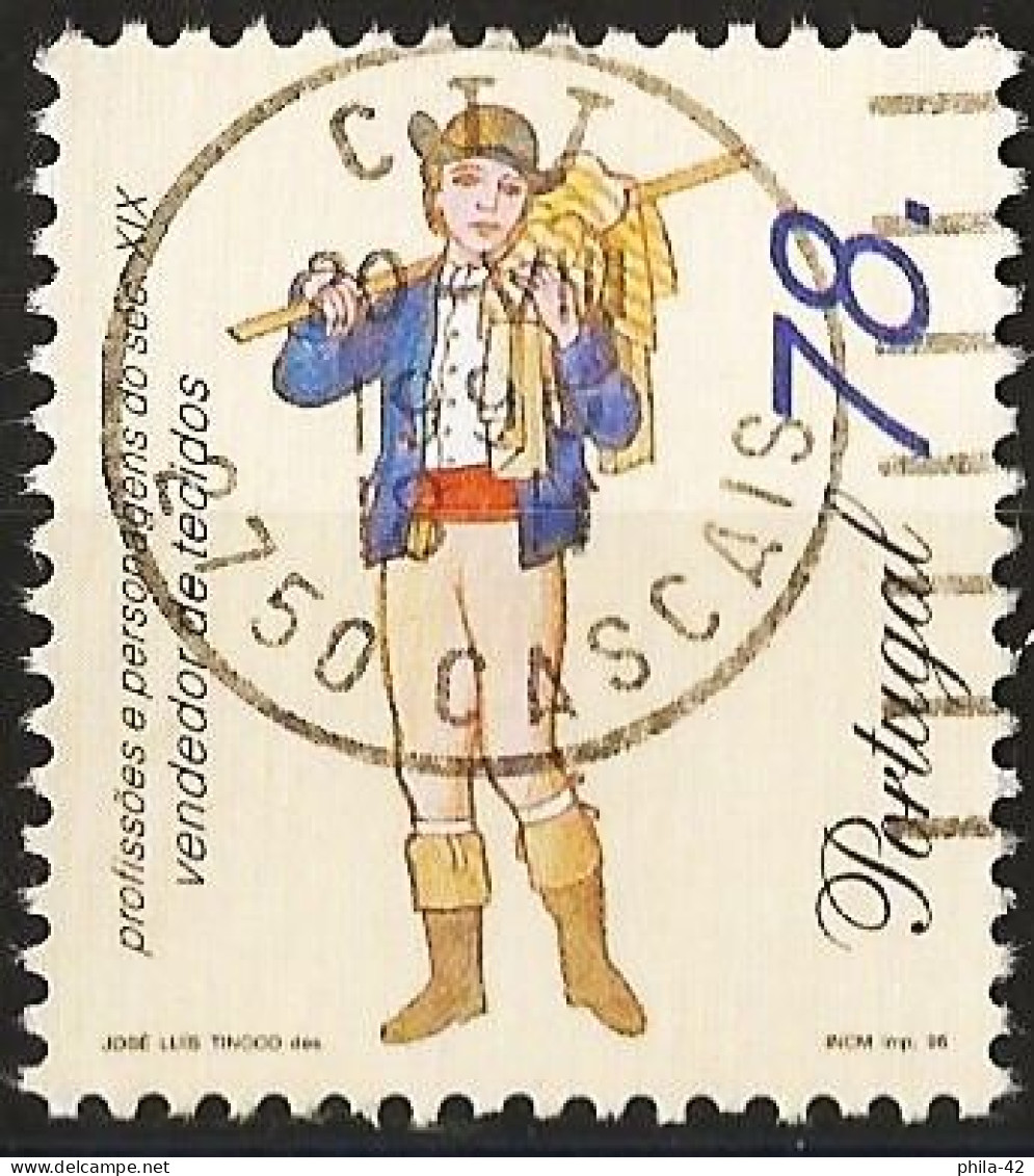 Portugal 1996 - Mi 2116 - YT 2096 ( Costume : Cloth Seller ) - Used Stamps