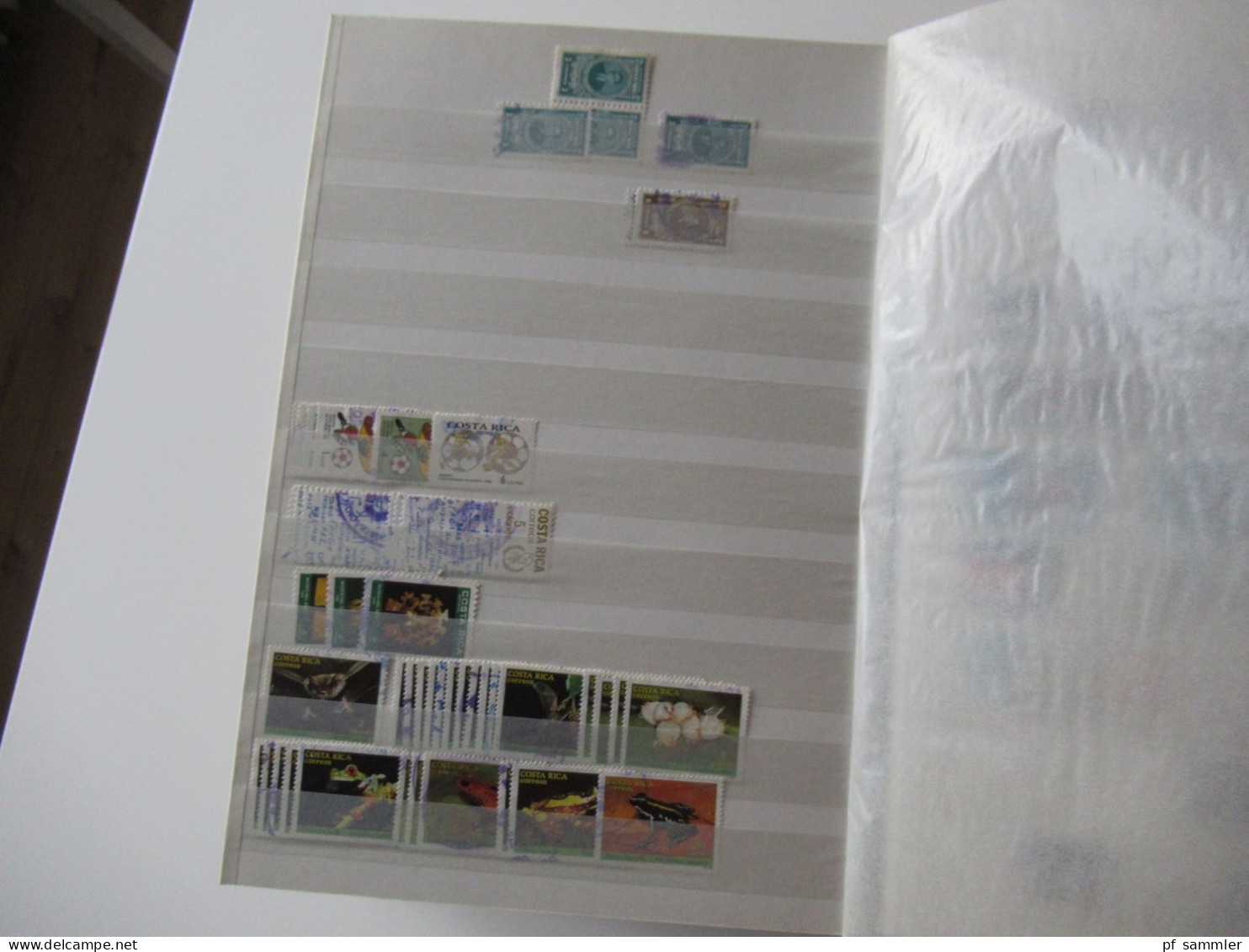 Sammlung / interessantes Album / Lagerbuch Übersee Costa Rica und Cuba - 2000er viele gestempelte Marken / Fundgrube