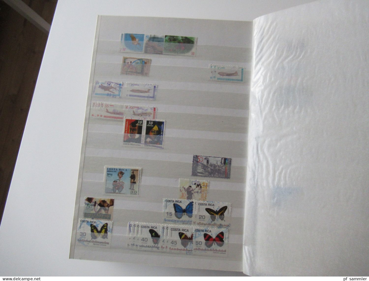 Sammlung / interessantes Album / Lagerbuch Übersee Costa Rica und Cuba - 2000er viele gestempelte Marken / Fundgrube