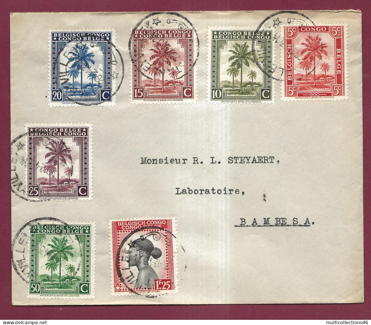 2251123 - CONGO BELGE - Lettre Pour BAMBESA - Bel Affranchissement - STANLEYVILLE 1943 - Lettres & Documents