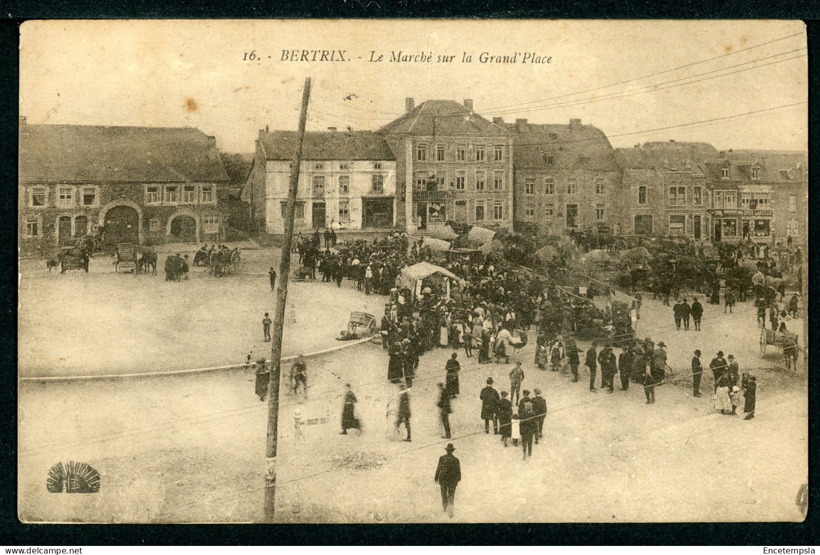 CPA - Carte Postale - Belgique - Bertrix - Le Marché Sur La Grand Place (CP23782OK) - Bertrix