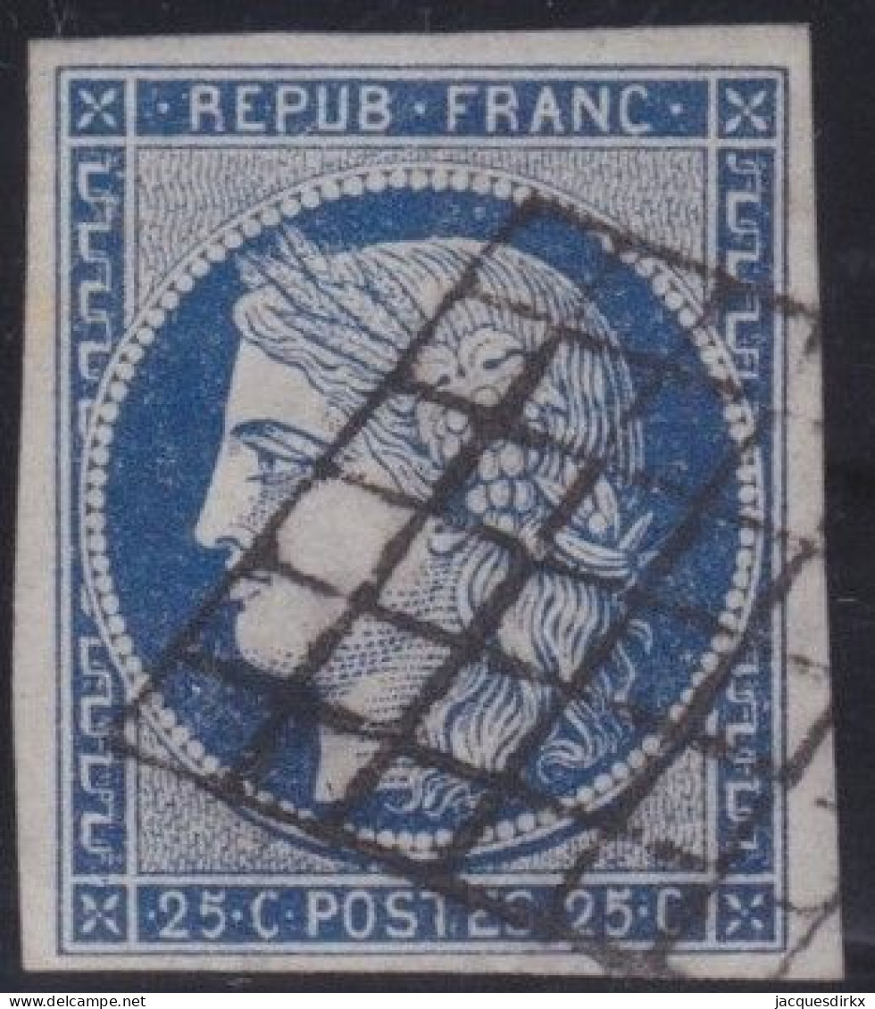 France  .  Y&T   .     4  (2 Scans)       .   O      .    Oblitéré - 1849-1850 Cérès