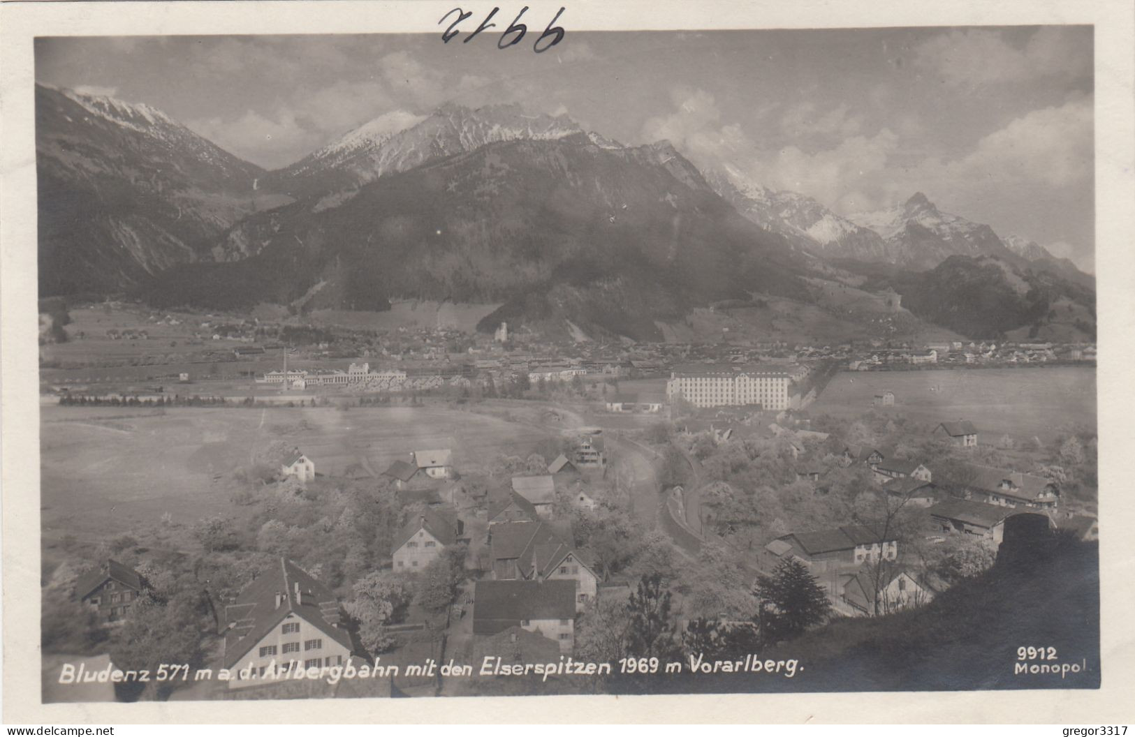 D9221) BLUDENZ - A. D. Arlbergbahn Mit Den Elserspitzen - Vorarlberg - Tolle Alte FOTO AK - Bludenz