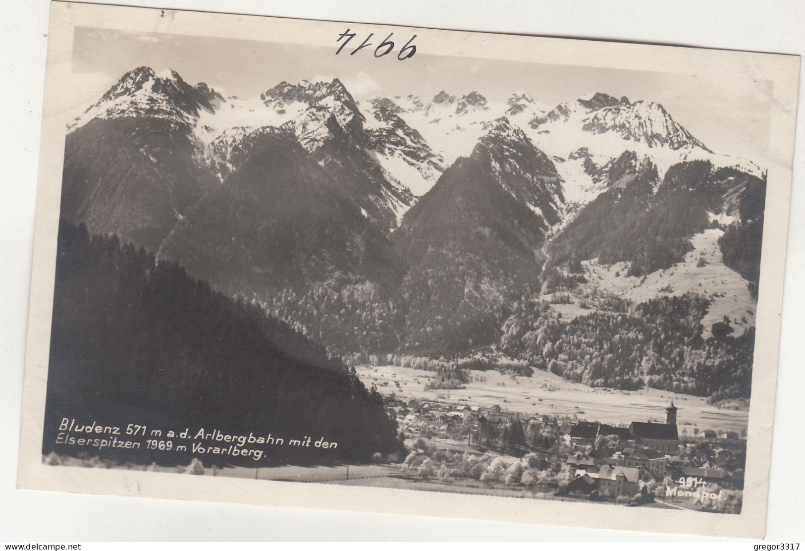 D9224) BLUDENZ - A. D. Arlbergbahn Mit Den Elserspitzen - Vorarlberg FOTO AK - Bludenz