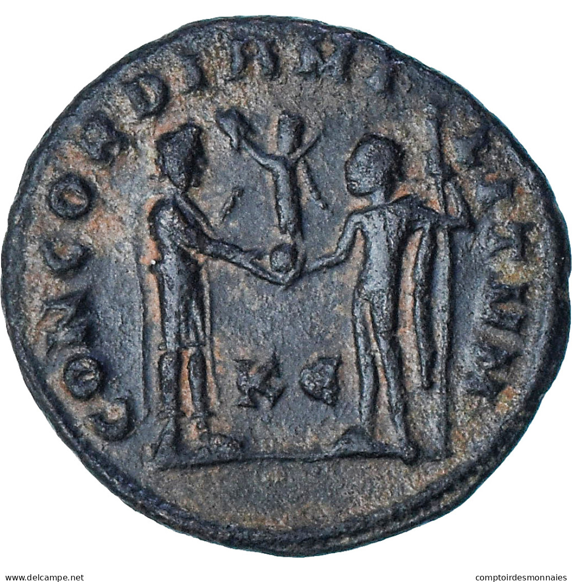 Maximien Hercule, Æ Radiate Fraction, 295-299, Cyzicus, SUP, Bronze, RIC:15b - La Tétrarchie (284 à 307)