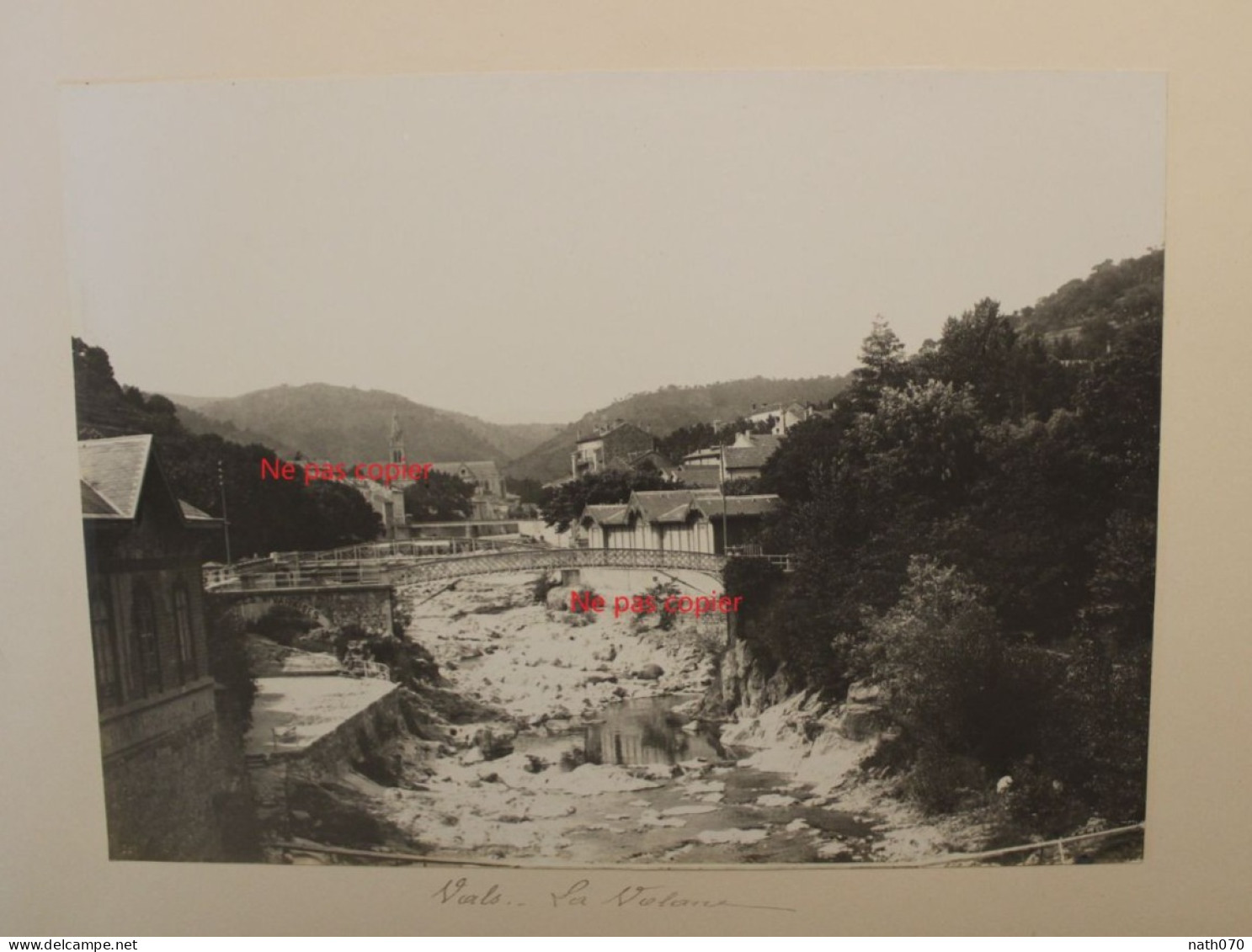 Lot 2 Photo 1900's Vals Les Bains La Volane Ardèche (07)  Tirage Print Vintage La Volane - Lieux