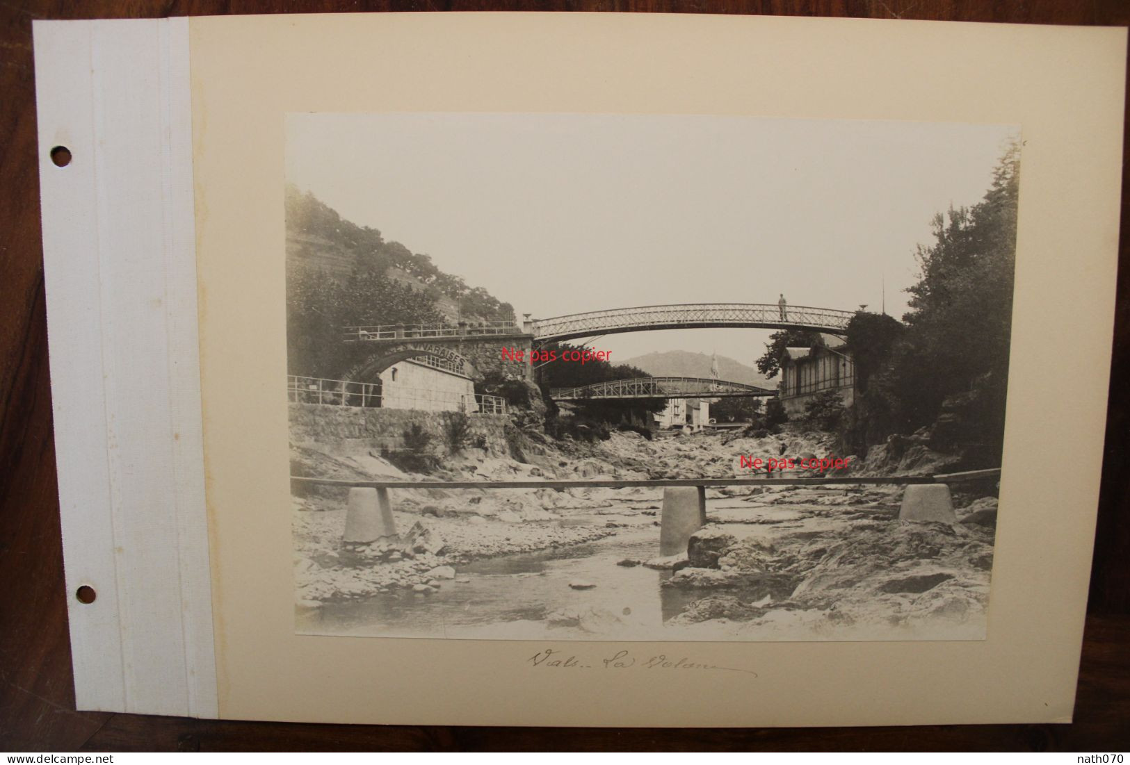 Lot 2 Photo 1900's Vals Les Bains La Volane Ardèche (07)  Tirage Print Vintage La Volane - Lieux