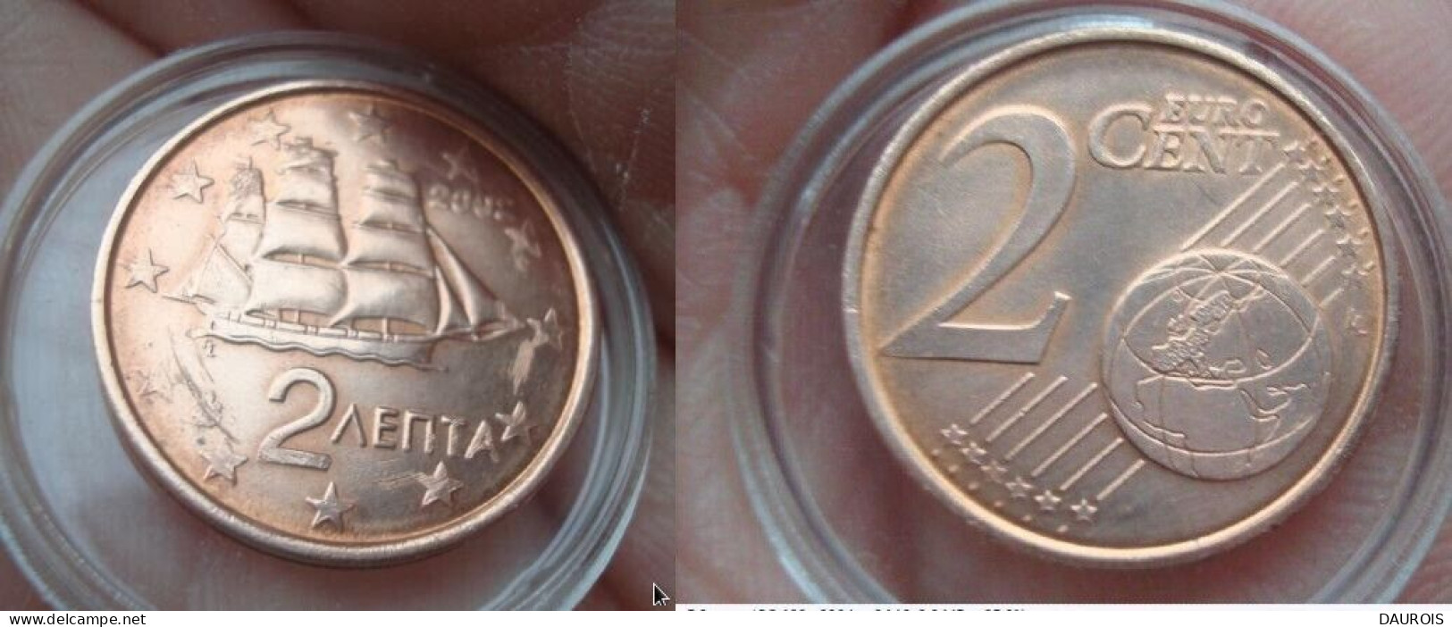 ERREUR SUR 1 & 2 CENT D'EURO GREC 2002 NEUF - Grèce