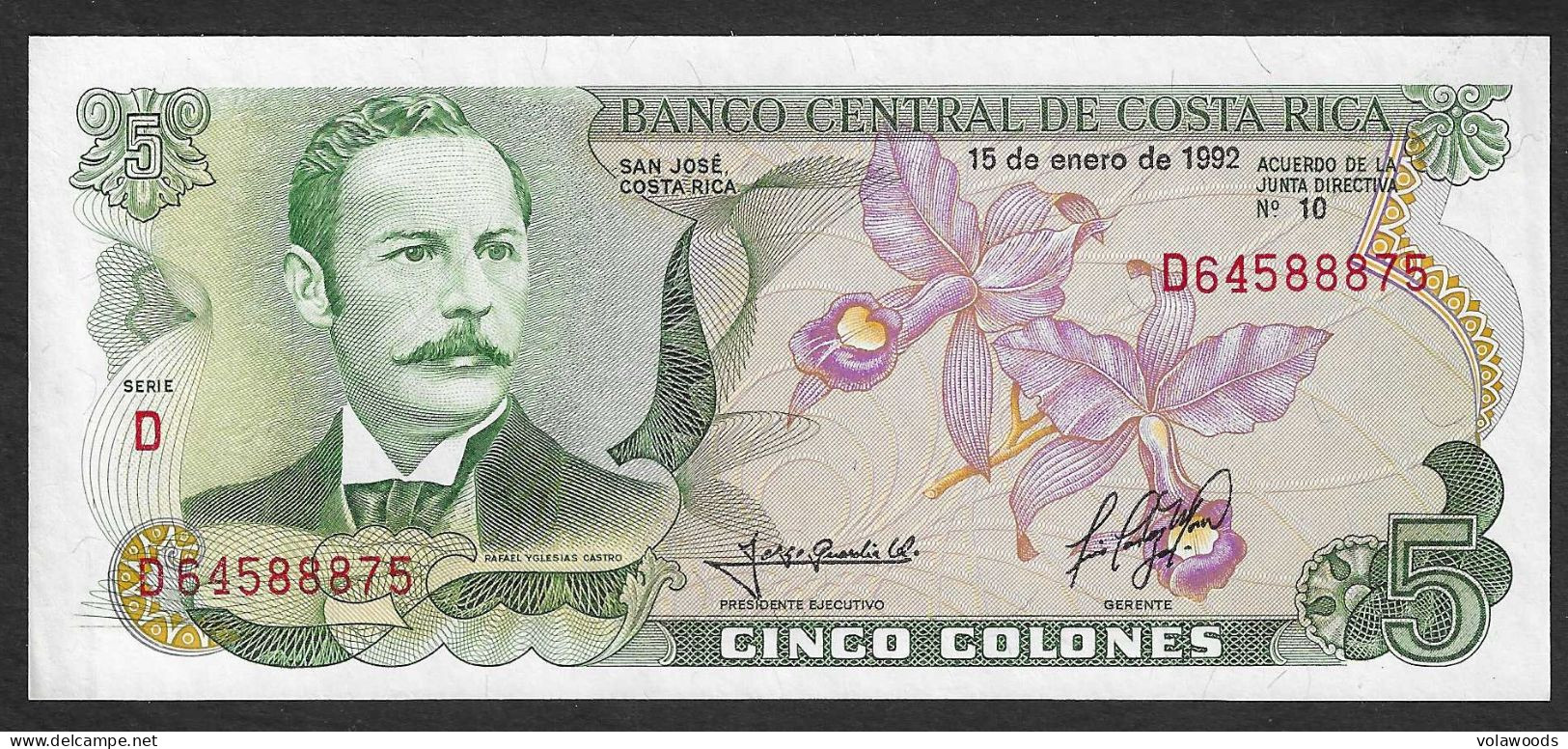 Costa Rica - Banconota  Non Circolata FdS UNC Da 5 Colones P-236e.3 - 1992 #19 - Costa Rica