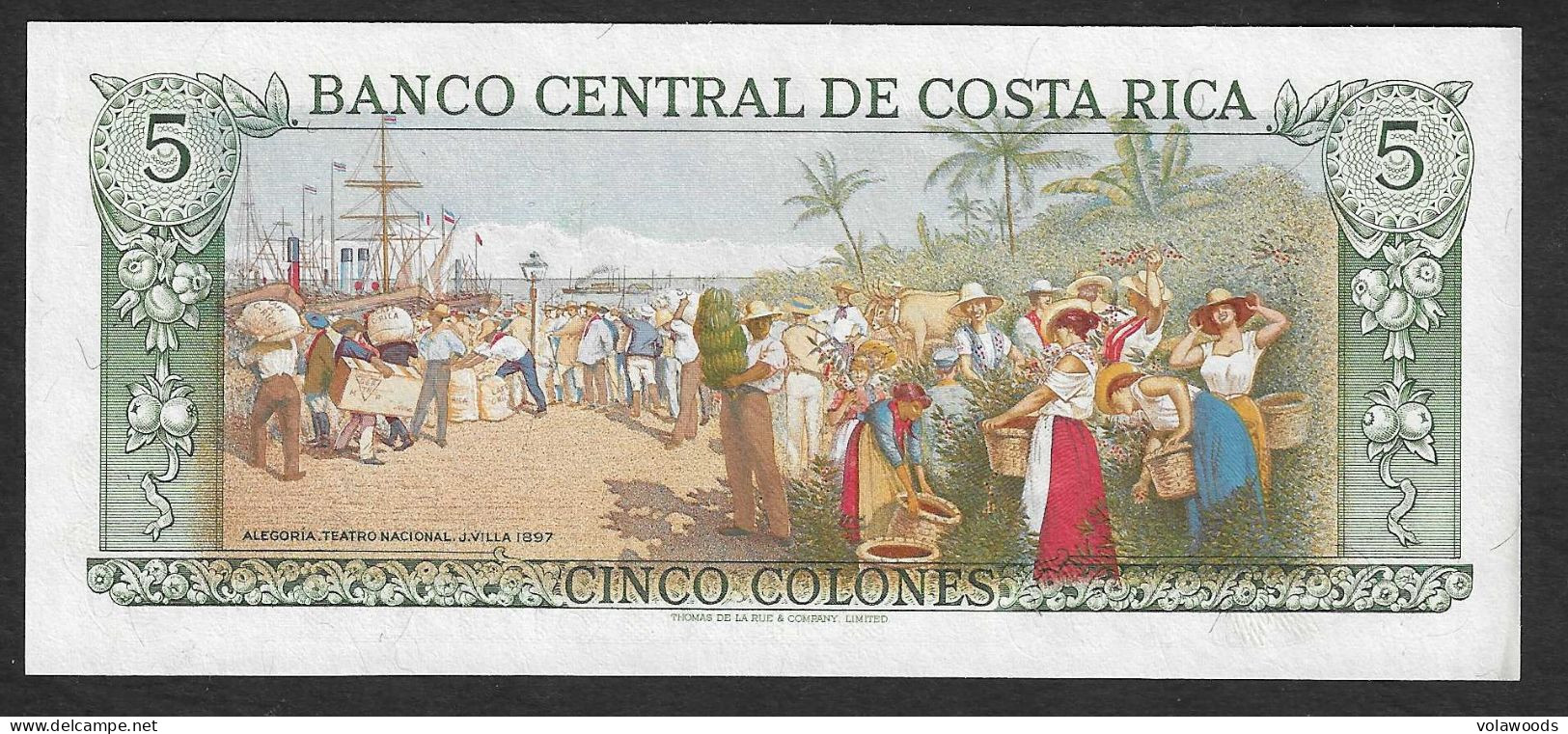 Costa Rica - Banconota  Non Circolata FdS UNC Da 5 Colones P-236e.3 - 1992 #19 - Costa Rica