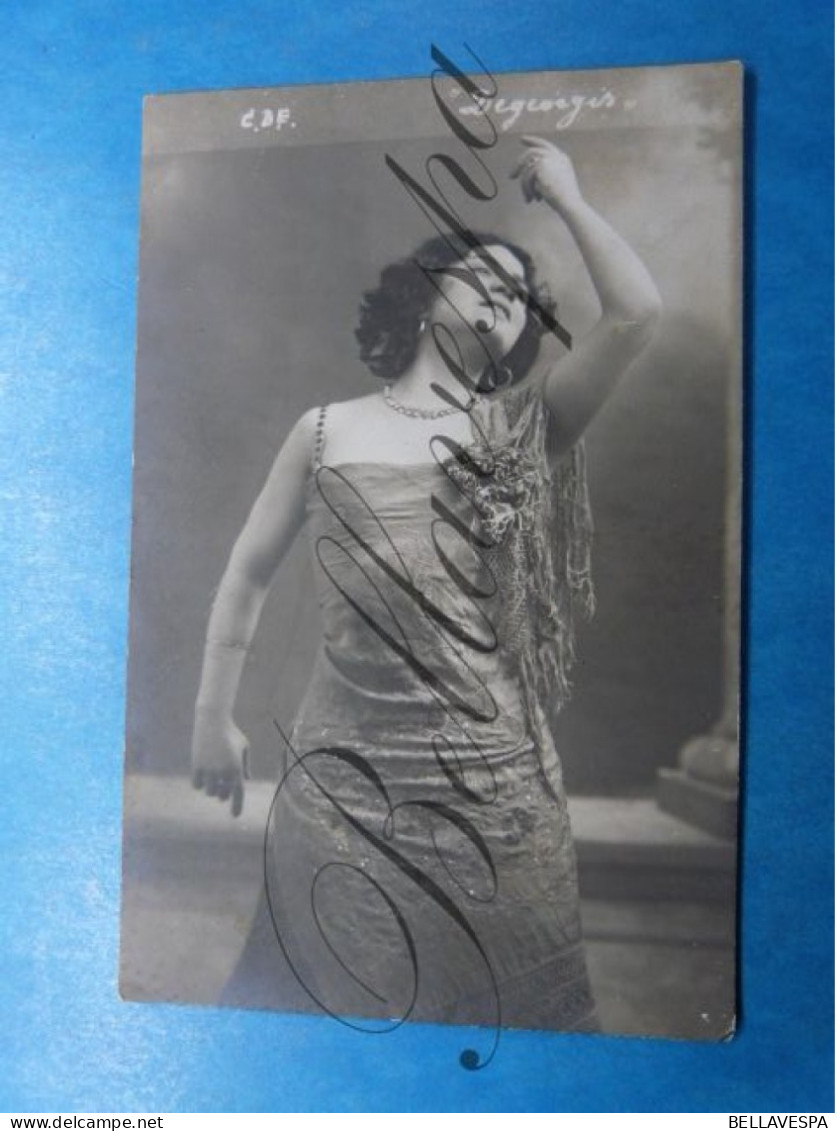 Onbekend Fotokaart Theater. Opera? C.D.E. Decorgis Degeorgis? L.D. 1910 Artist Zanger - Theatre