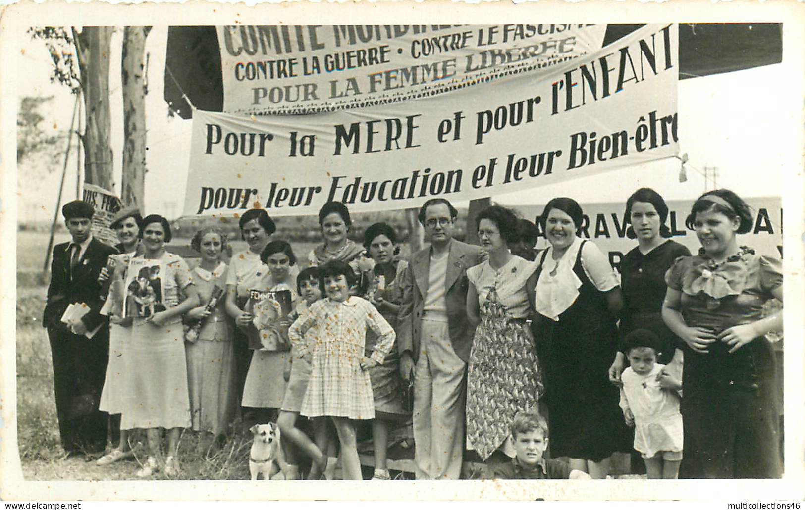 241123 - CONTRE LA GUERRE CONTRE LE FASCISME POUR LA FEMME LIBEREE - EDUCATION BIEN ETRE - Sindacati