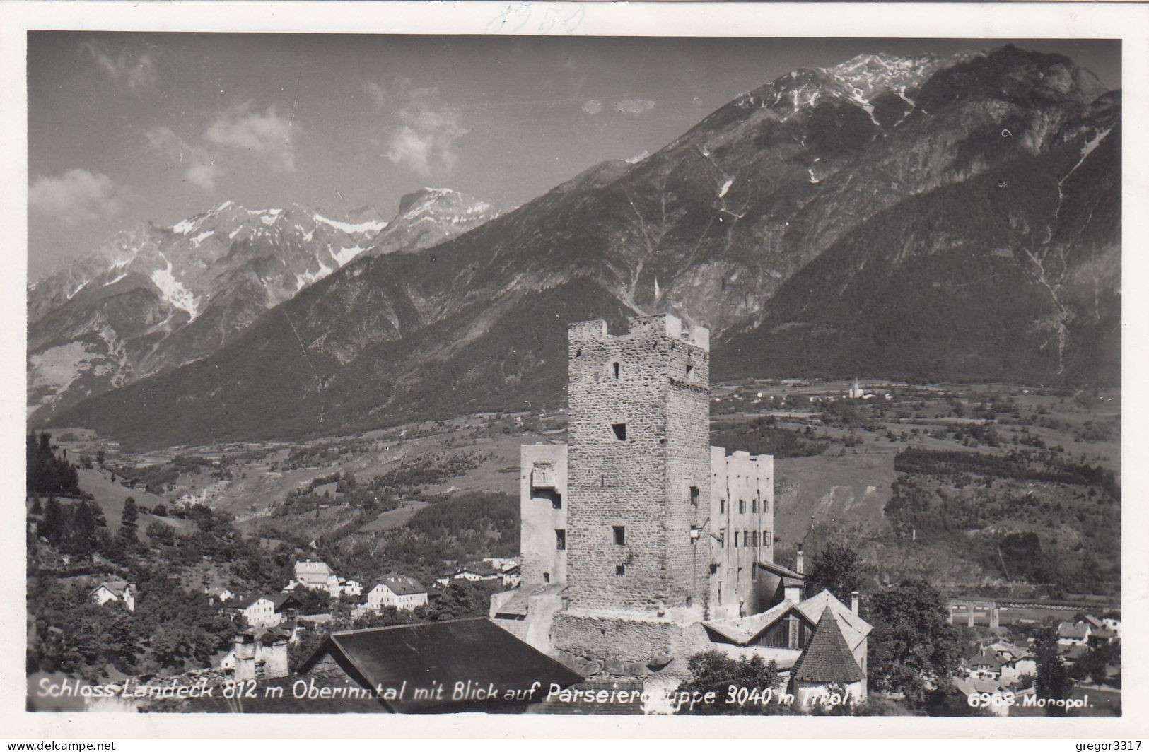 D9255) Schloss LANDECK - Oberinntal Mit Blick Auf Paseiergruppe - Tolle Alte FOTO AK - Landeck