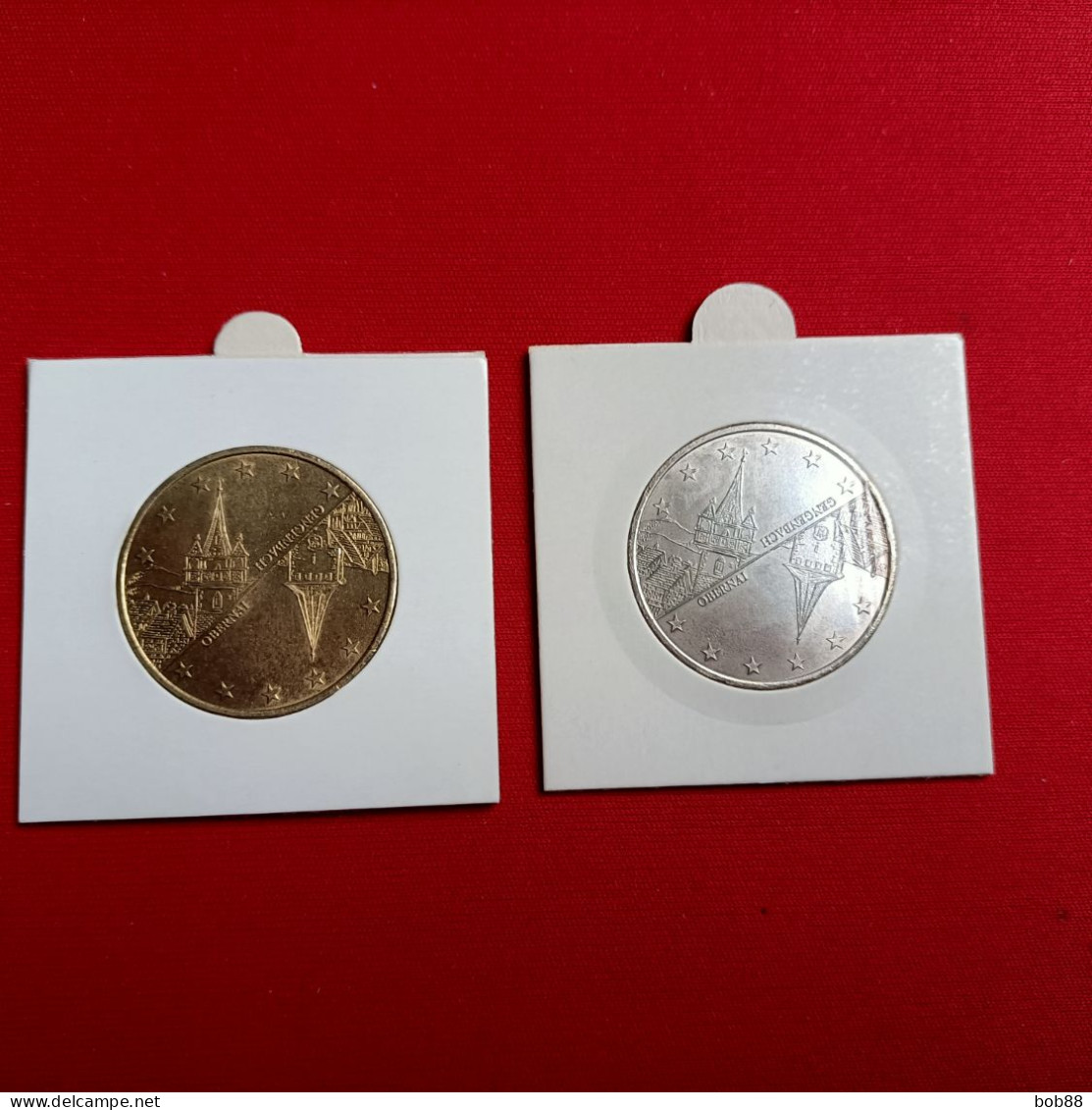 PIECES 1 ET 2 EURO TEMPORAIRE VILLE D'OBERNAI ET DE GEGENBACH - Euro Der Städte