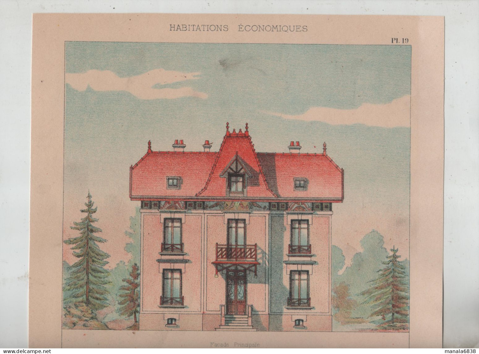 Habitations Economiques Maison Bourgeoise à Villefranche Sur Saône Architecte Montarlot - Unclassified