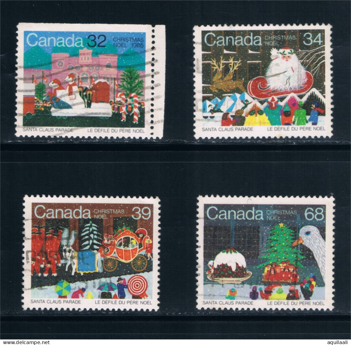 CANADA 1985,  Xmas, Santa Claus, Serie Completa Usata - Oblitérés