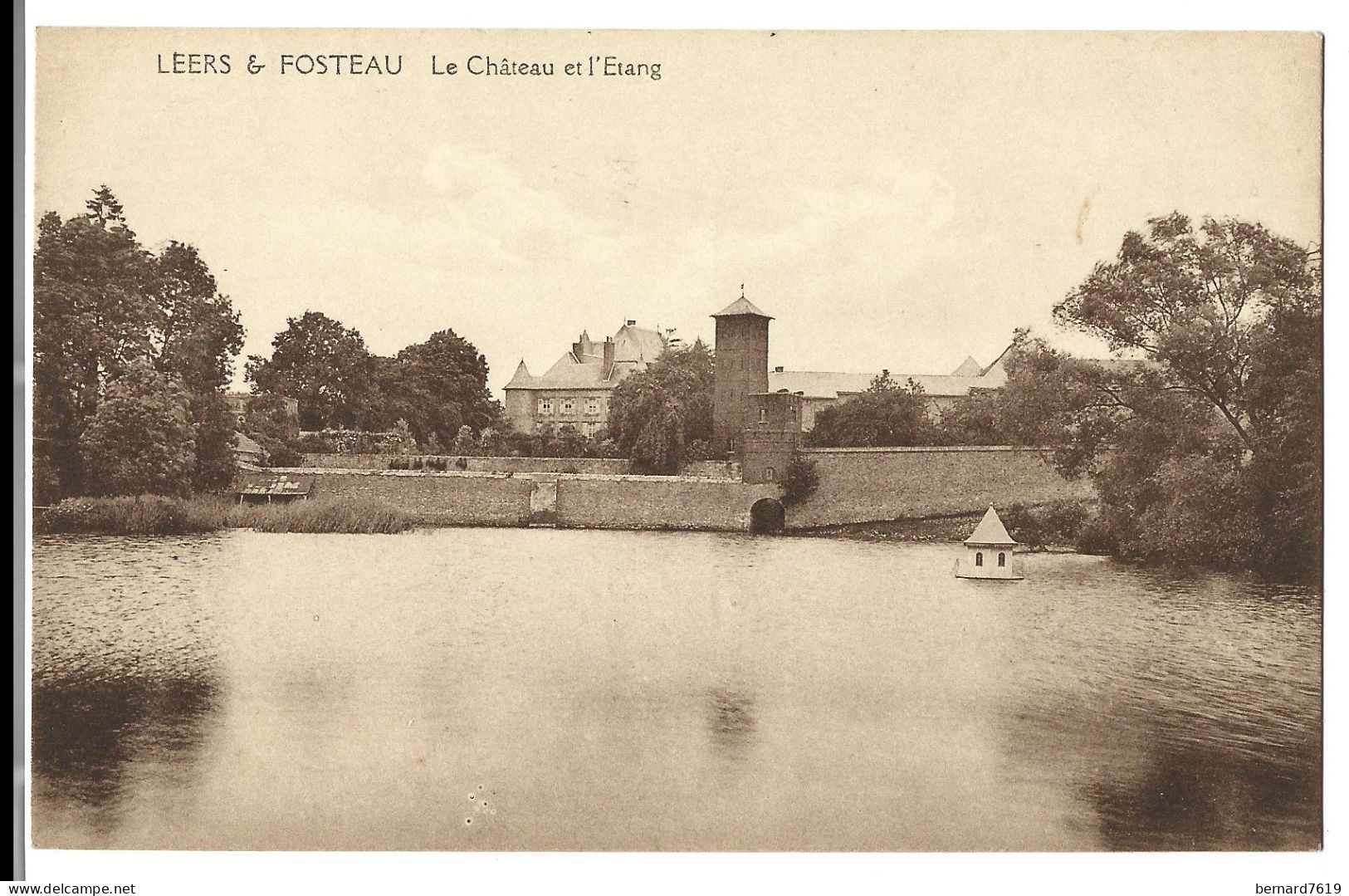 Belgique  - Leers  Fosteau  - Le Chateau Et L'etang - Merbes-le-Chateau